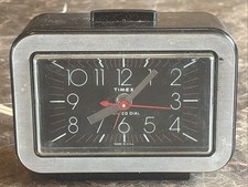 Vintage Timex Alarm Clock Model 7420-3 Made in USA Works