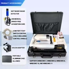 Gynecological colposcope with visual handle and English software support