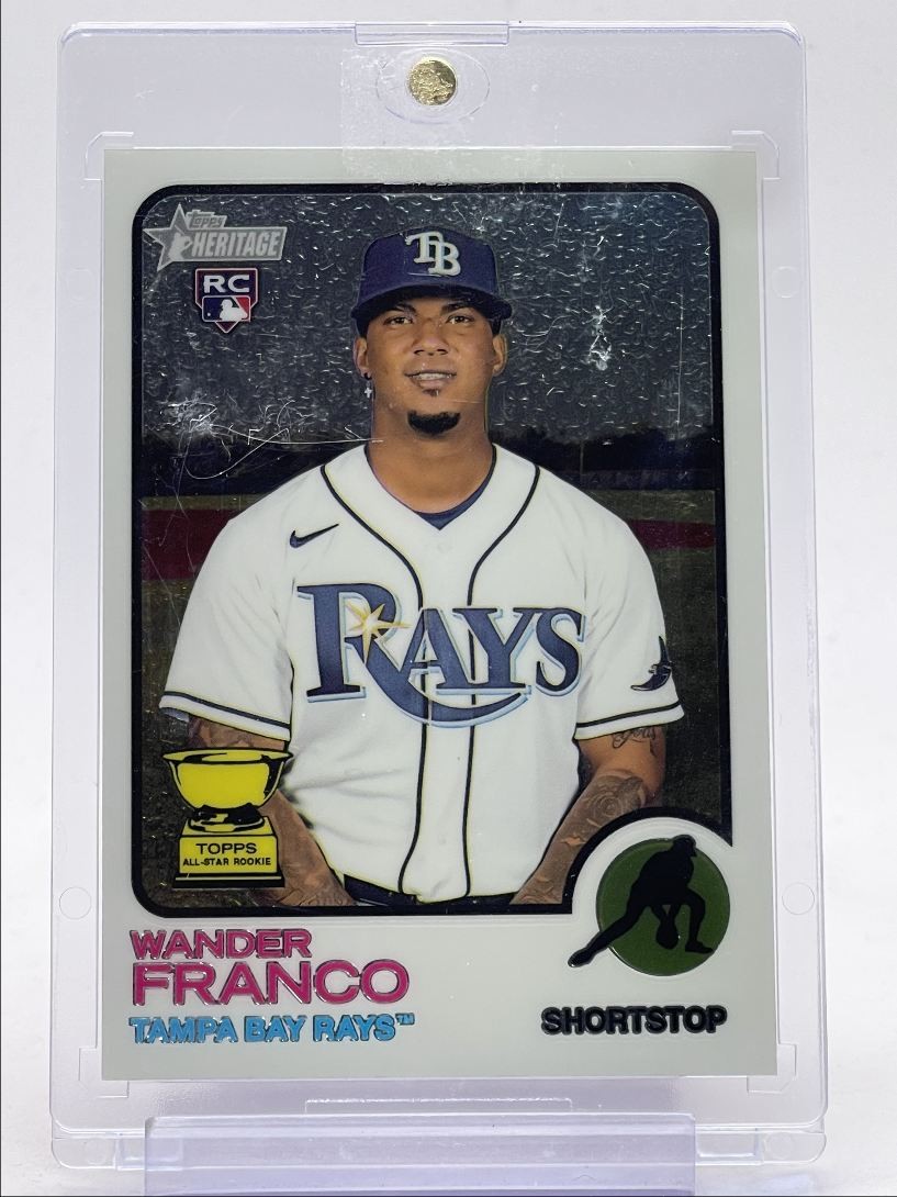 WANDER FRANCO 2022 TOPPS HERITAGE ALL-STAR ROOKIE CHROME RAYS /999 Q2956
