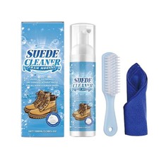 Suede Cleaner Spray Kit for Shoes Clothing Handbags Boots Furniture 100ml .