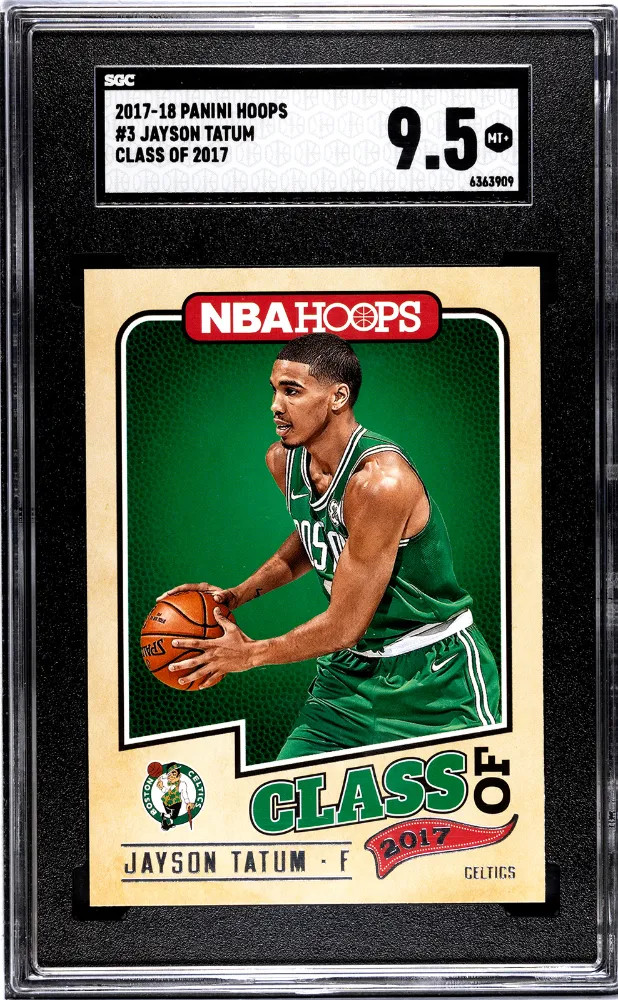 2017-18 Panini Hoops Jayson Tatum #3 Class Of SGC 9.5