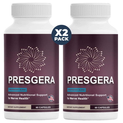 (2 Pack) Presgera Nerve Health Capsules, Advanced Healthy Nerve Support Pills