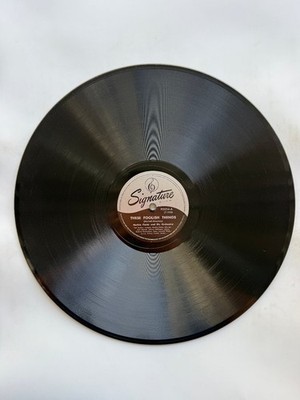 Herbie Fields   These Foolish Things 12'' 78 RPM Shellac Signature Jazz 1945