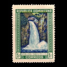 Dominican Republic, Scott 422, Waterfall of Jimenoa, 1946, used, 115516