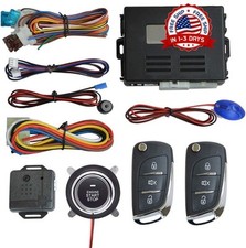 Sistema De Seguridad Alarma Entrada Sin Llave Para Carro Con Encendido 2 Remotos