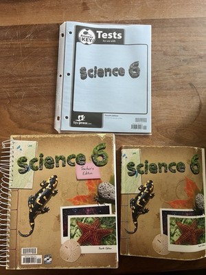 BJU Press Science 6 4th Ed Teacher's Edition Answer Key Tests CD-ROM 2008