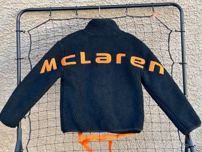 Reiss x McLaren Racing F1 Team Black/Orange Sherpa Jacket  Size 11-12Y Youth NWT