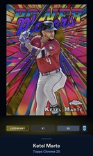 25 Topps Bunt DIGITAL Chrome Gold Power Players LEGENDARY 50cc Ketel Marte