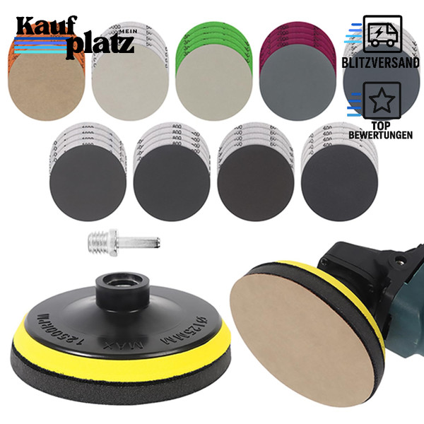 Schleifpapier Set 45 StüCk 125Mm Nassschleifpapier KöRnungen 400-5000-image