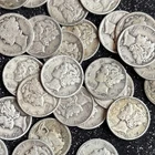 Silver Mercury Dimes lot (30) 1900s