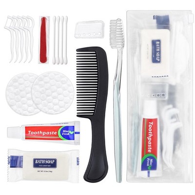 HQSLsund 50 Sets Personal Hygiene Kit Bulk, 1 Count (Pack of 50), Blue 