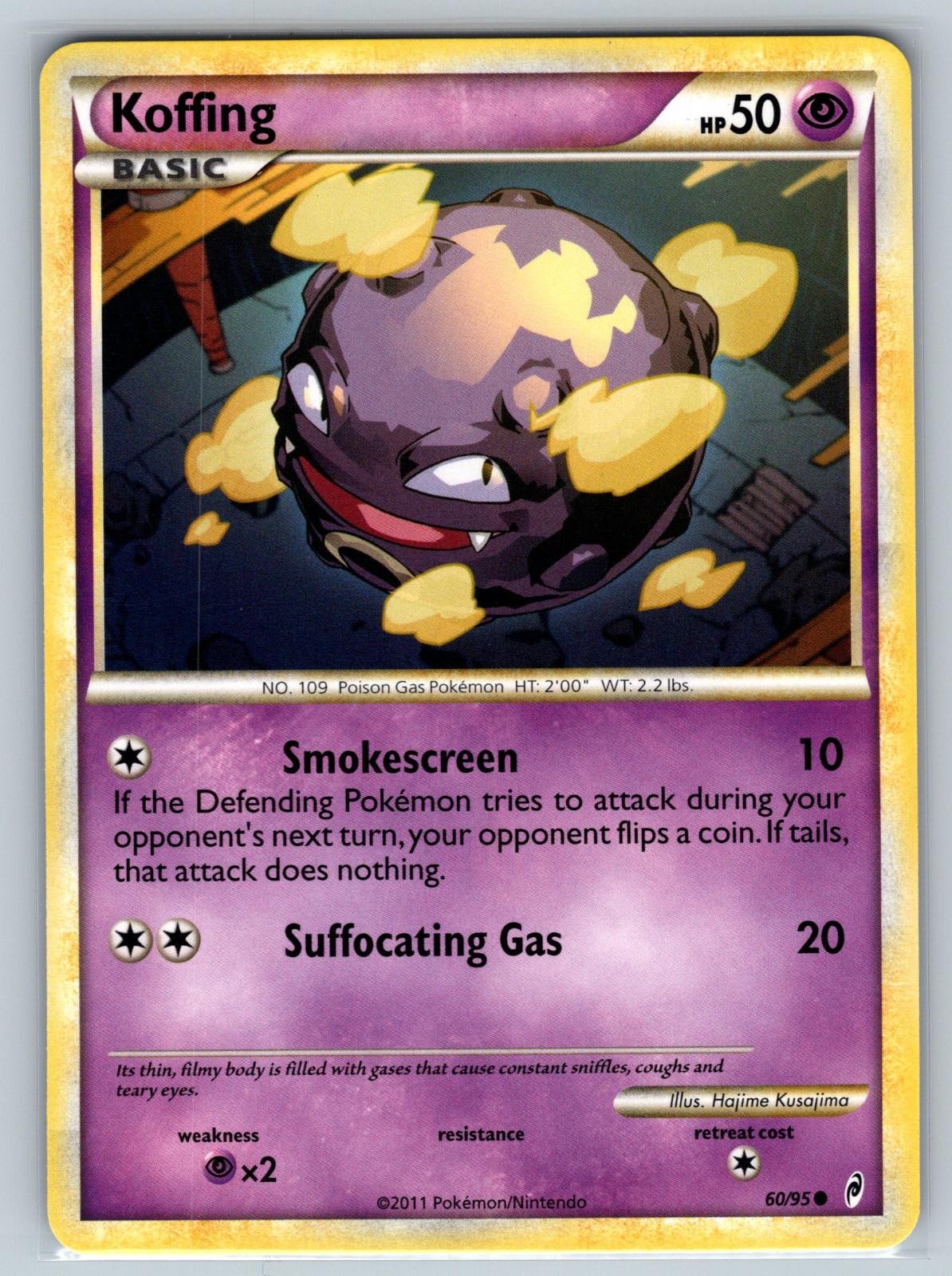 Koffing 60/95 Common Call of Legends Pokemon Lightly Played