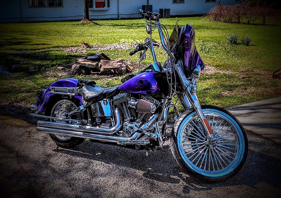 21x3,5 Ruota Cerchio anteriore per Harley Touring Road King Street Glide 09-25 - Immagine 2 di 4