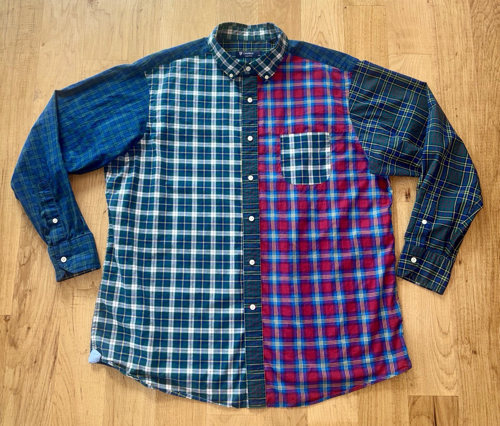 Cremieux Collection Plaid Patchwork Colorblock Lo… - image 1