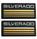 2X Fits 88-98 Silverado Side Roof Pillar Cab Emblem Badge Nameplate GOLD