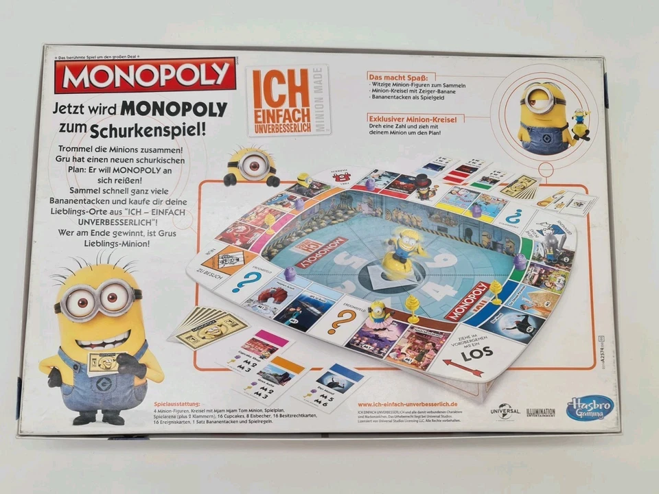 Hasbro Monopoly Ich einfach unverbesserlich Minion Made Neu & OVP - Bild 2 von 4