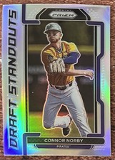 2021 Panini Prizm Draft Picks Standouts Silver Prizm Connor Norby Miami Marlins
