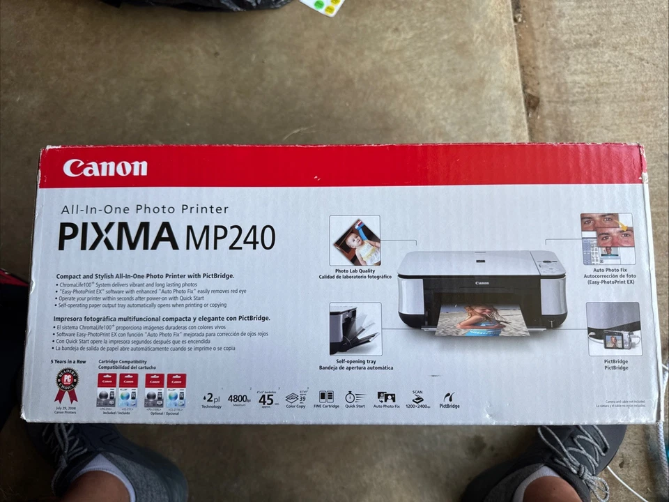 Canon PIXMA MP240 All-In-One Photo Printer New In box - Image 2 of 4