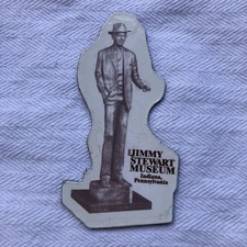 Jimmy Stewart Museum Indiana Pennsylvania Vintage Rubber Travel Souvenir Magnet