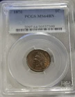 1870 US Indian Cent 1c PCGS MS64 BN Brown But Nice Color