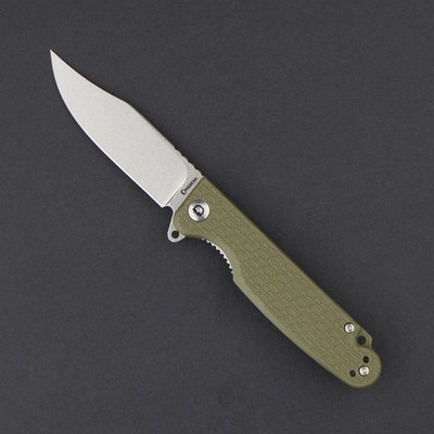 DGRLPMOLSW Daggerr Leprechaun 8Cr14MoV Blade OD Green FRN Handle Linerlock Clip