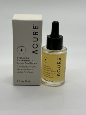 ACURE Face Brightening Vitamin C & Ferulic Acid Serum New Radiant Complexion New