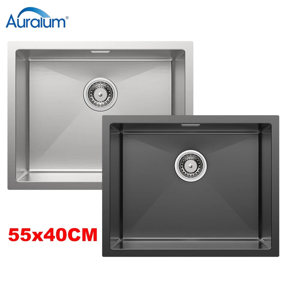 AURALUM MAX Auralum Edelstahl Küchenspüle Einbauspüle Spülbecken Mit Siphon Küchen Spüle