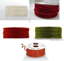 10,5m Dochtfaden Glamour/Glimmer*Lurex*Auswahl*Filzschnur*Wollfaden*Ø 5mm*Kordel