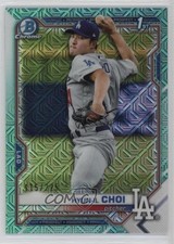 2021 Bowman Chrome Prospects Mega Box Aqua Mojo Refractor /225 Hyun-il Choi 11vc