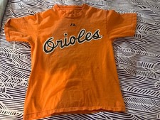 Baltimore Orioles Ripken Orange Majestic T-shirt Size Youth Medium