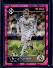 2024-25 Topps Merlin Chrome UEFA Federico Valverde Pink Atomic Refractor #/199