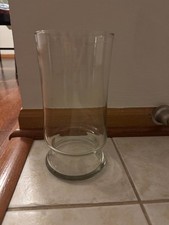 Clear Glass Cylinder Wide Mouth Vase