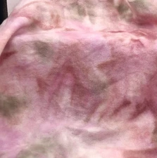 Pink Flower Cupcake spot HAND DYED RUG HOOKING WOOL  1/8 yard  Spotted Cur