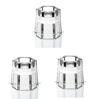 3 StüCk Teelicht Kerzenhalter KerzenstäNder 8 Cm Bleikristall Glas Zweiseitig Nu