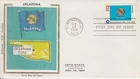 1976 USA BICENT.  #1678 STATE FLAGS OKLAHOMA FDC w COLORANO SILK CACHET UA GEM!