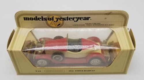 Matchbox Models of Yesteryear 1931 STUTZ BEARCAT Y-14 Red / White In Box 1978 - Picture 3 of 7