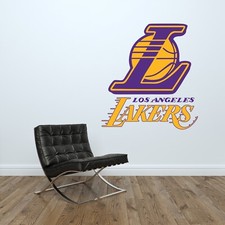 Los Angeles LA Lakers Logo Wall Decal NBA Basketball Decor Mural Vinyl Sticker