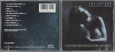 Lillian Axe by Lillian Axe CD 1989 AUTHENTIC ORIGINAL MCAD-6301 EARLY PRESS 