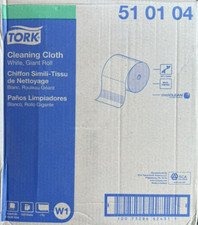 Tork White Cleaning Cloth - 1,000 Sheet Roll - 16.9" x 15" - 51 01 04