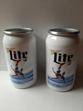 Miller Lite Soccer Aluminum Cup - Set of Two (2) - New 