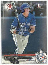 Kacy Clemens Toronto Blue Jays 2017 1st Bowman Draft Baseball