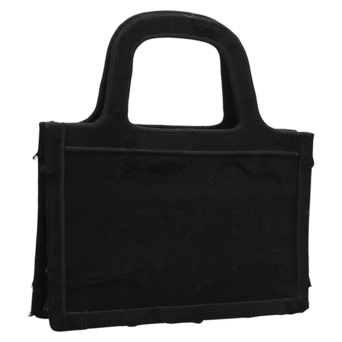 Mini sac fourre tout Christian Dior livre toile noire authentique 102047A