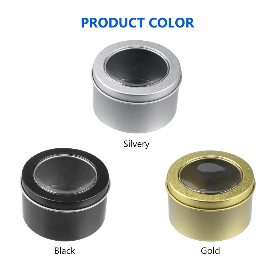 Candle Jars Tinplate Empty Storage Box For DIY Candle Making Crafts Container 9 - Image 3 of 4