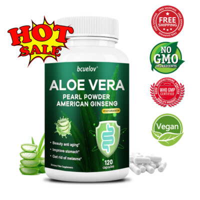 Aloe Vera Pearl Powder*beauty*improve Stomach Capsules-Digestive Support