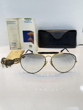 Vintage Ray Ban Aviator Precious Metal 24K GOLD Bausch And Lomb Sunglasses Rare