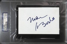 Milton Berle Signed Vintage 4x6 Index Card PSA/DNA Broadway Danny Rose Autograph