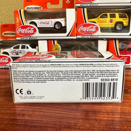 Coca-Cola Matchbox Cars Set Of 7 Collectible Diecast Models By Mattel Wheels - Picture 4 of 4