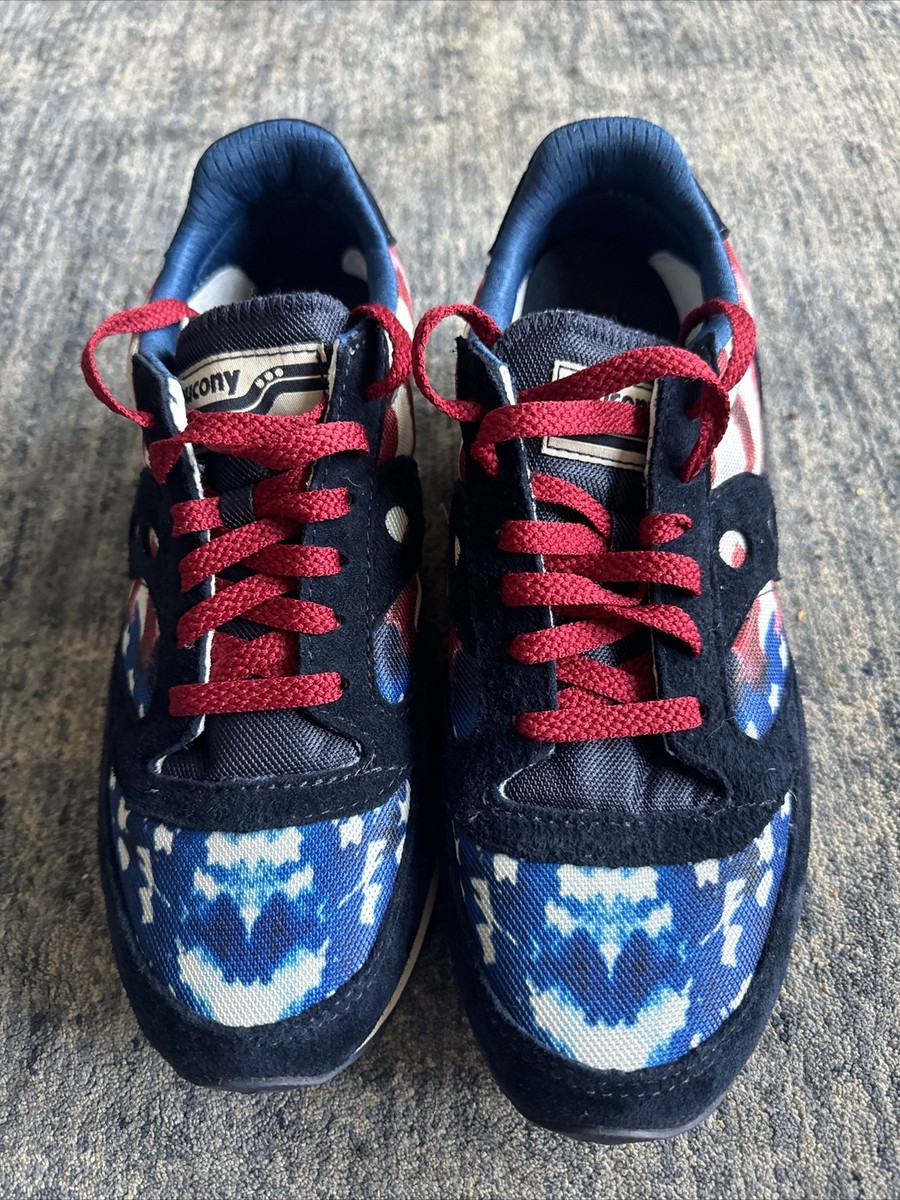 Women's Saucony Jazz 81 USA Navy Red Marine/Rouge SZ Vintage