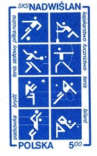 POLAND 1983 Cp#841 mint Postcard. Sports Club "Nadwiślan" 1923-1983 (in Krakow).