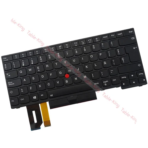 Spanish Backlit W/Pointer Keyboard for Lenovo Thinkpad P14S T14 Gen1 Gen2